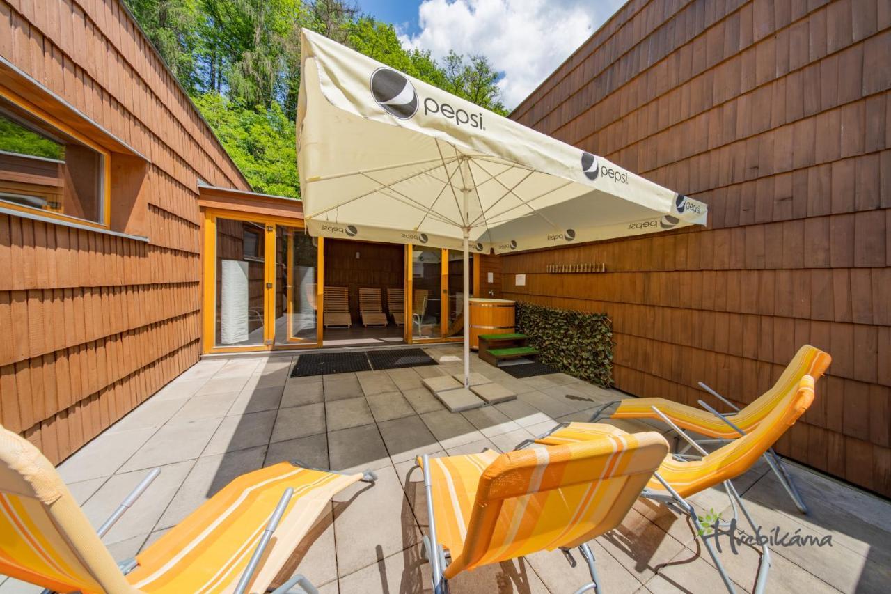 Restaurace A Pension Hrebikarna โคมูตอฟ ภายนอก รูปภาพ